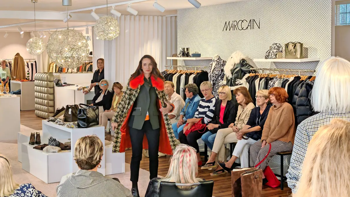 Bei Casa Moda in Schwenningen wurde die neue Herbst/Winter‑Kollektion 2026/27 von Marc Cain präsentiert.