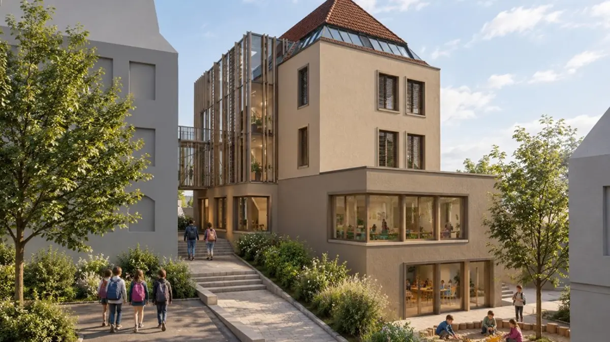 Die Sichelschule in Balingen erhält einen Anbau.
