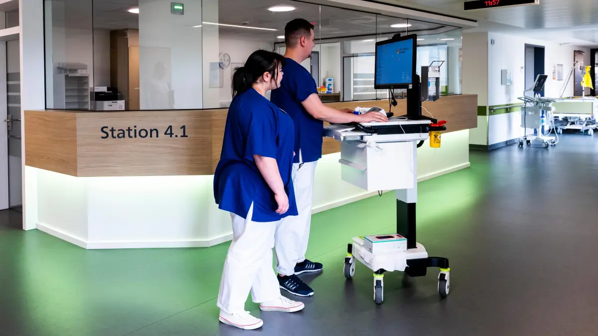 Das Krankenhaus Nagold wird derzeit massiv umgebaut. Hier eine neue Station.wird