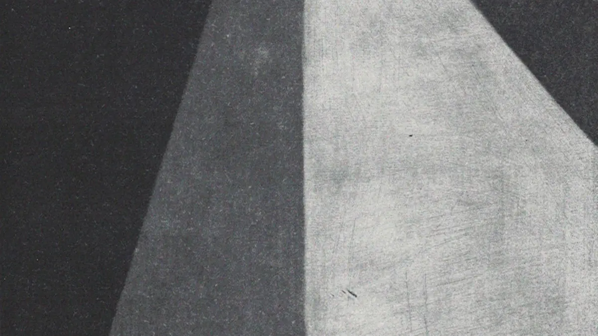 Majla Zeneli, ohne Titel (Here, where light is.), 2023, Mezzotinto-Radierung,© Majla Zeneli