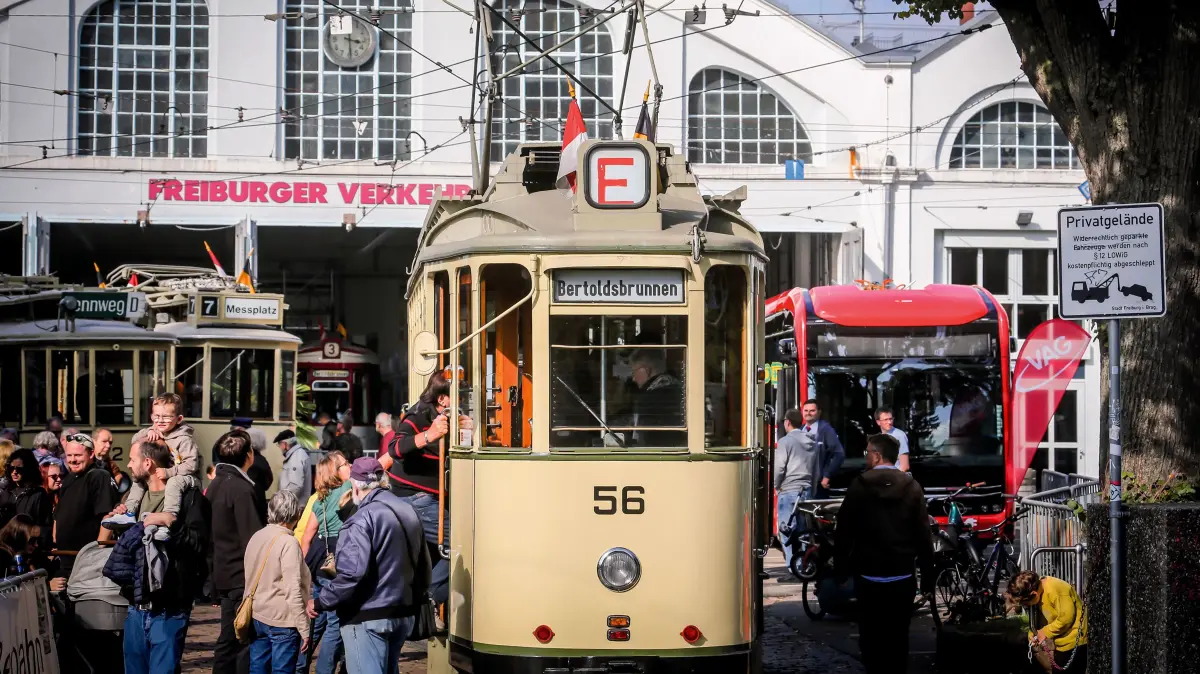 Im alten Betriebshof der VAG wird am Wochenende "125 Jahre Straßenbahn" gefeietr.