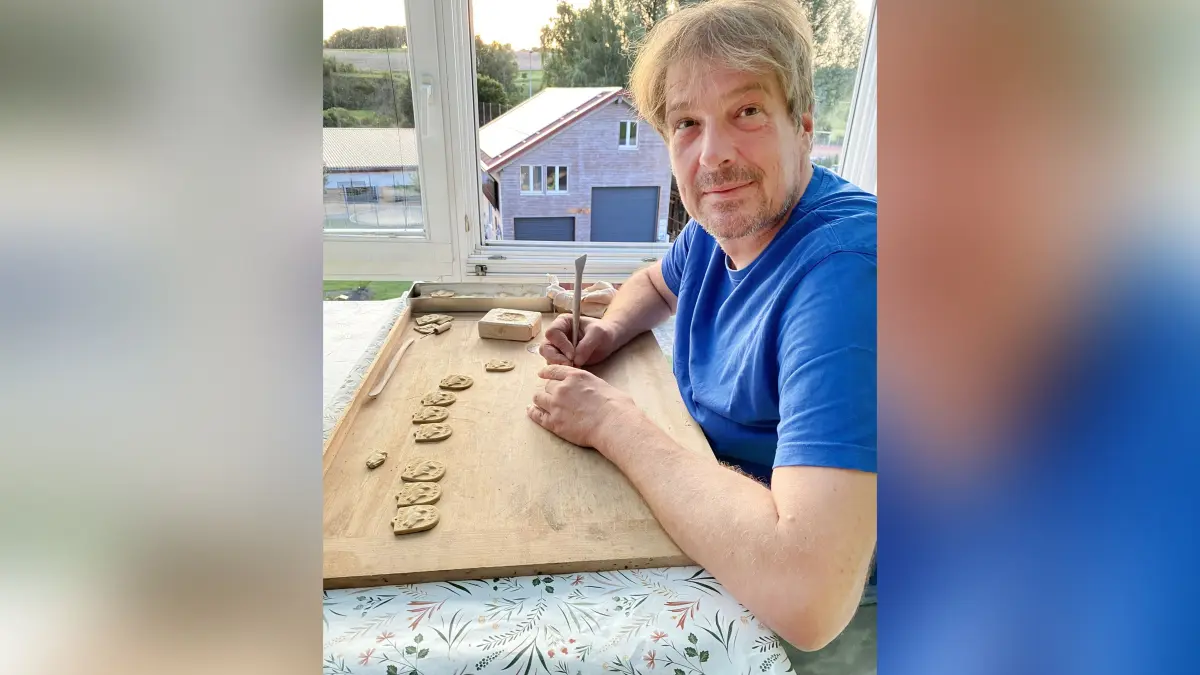 Christop Zeitz in seinem Atelier