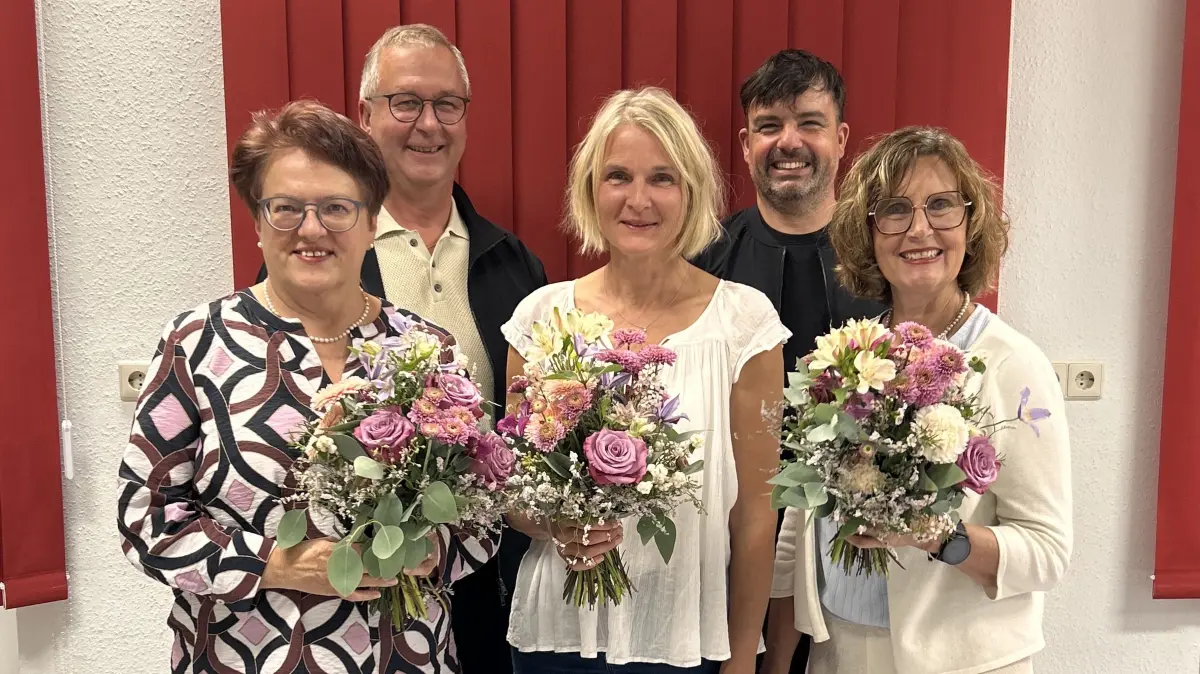 v. L.: Susanne Gwosch, Meinrad Löffler, Ulrike Schreiber, Arkas Förstner, Gertrud Kasper.