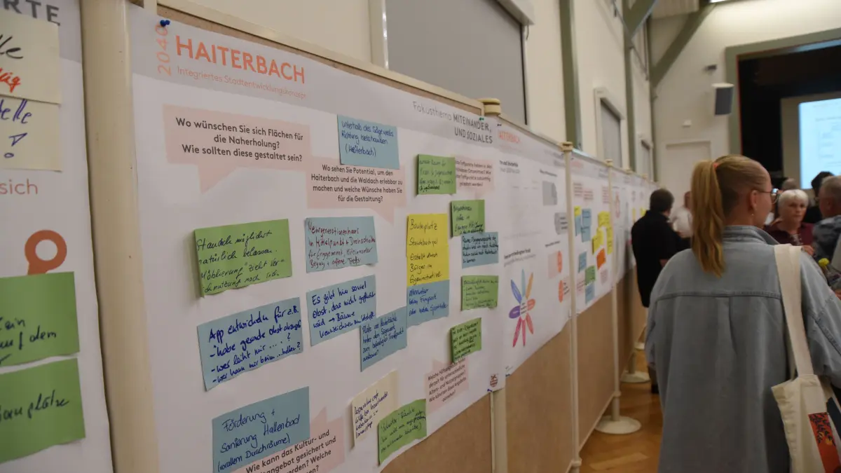 Haiterbach 2040 - Bürgerbeteiligung in der Festhalle