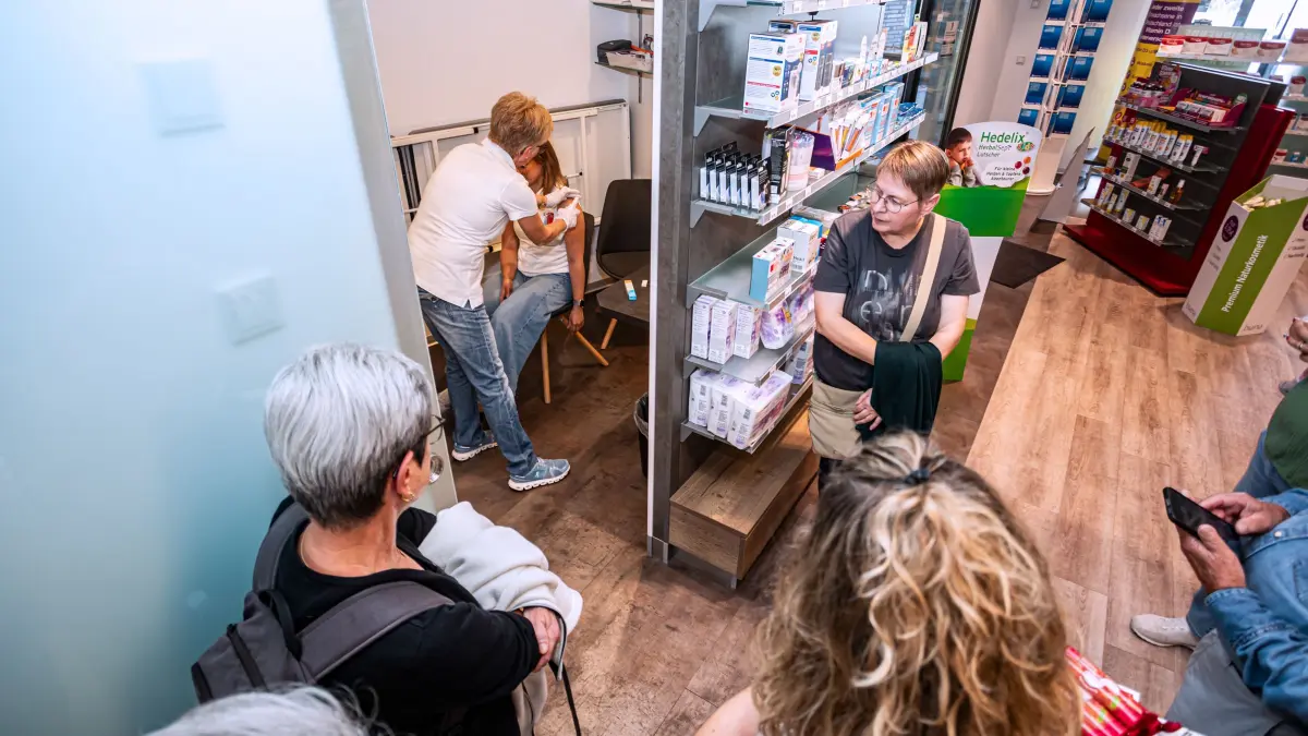 Blutdruckmessungen gehören zum Service