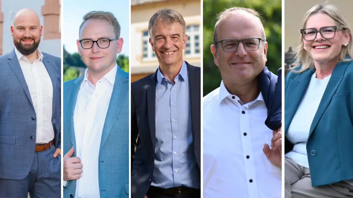 Wollen der nächste Bürgermeister von Mahlberg werden (von links): Stefan Waldinger, Stephan Klotz, Michael Bürkle, Alexander Schröder und Nicolé Ritter.