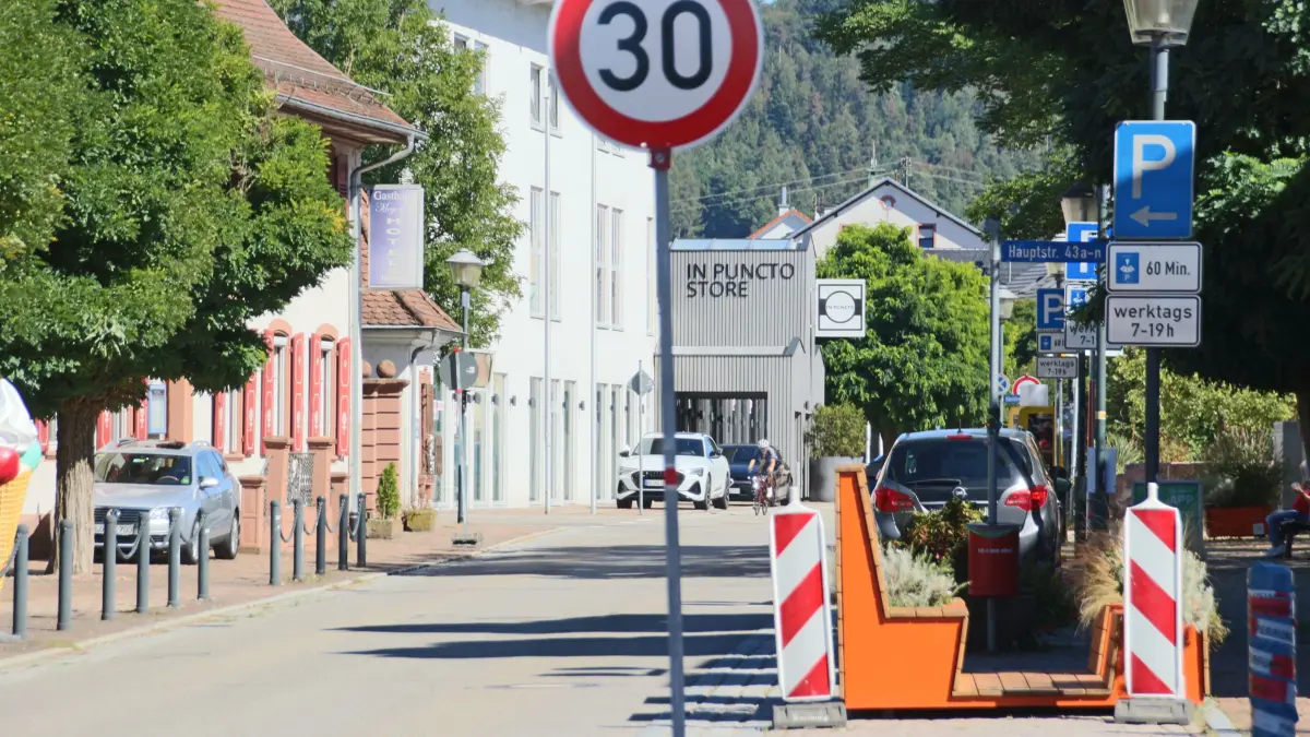 Hauptstraße in Maulburg.