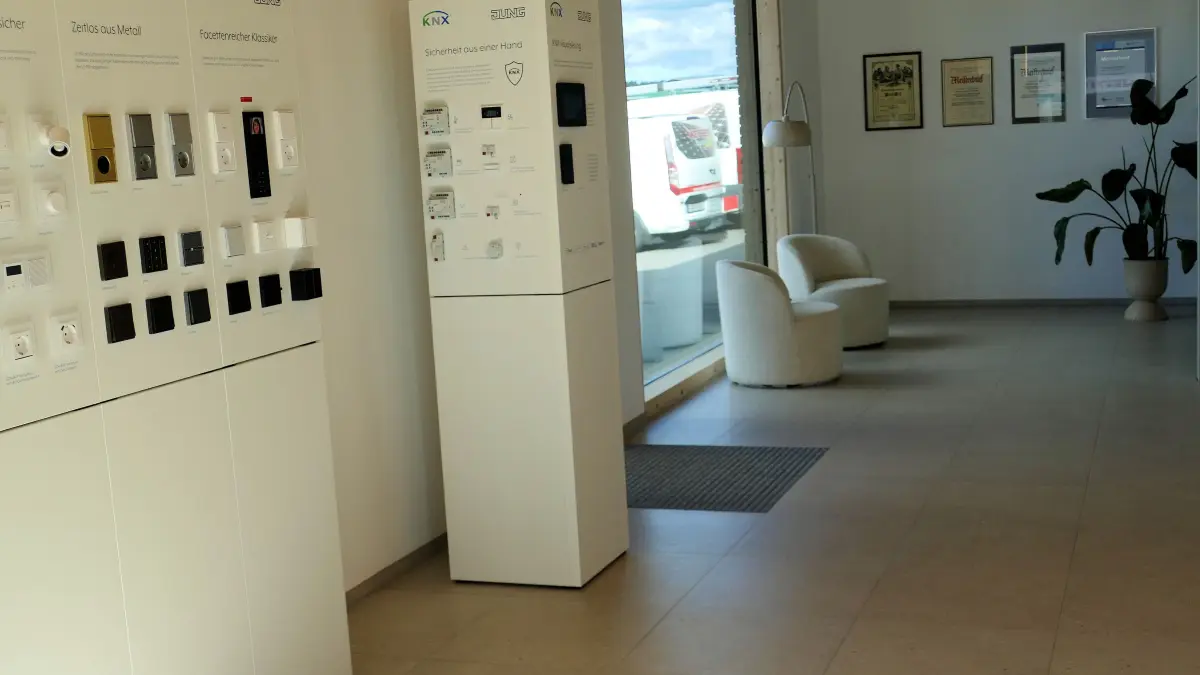 Der Showroom im neuen Firmengebäude