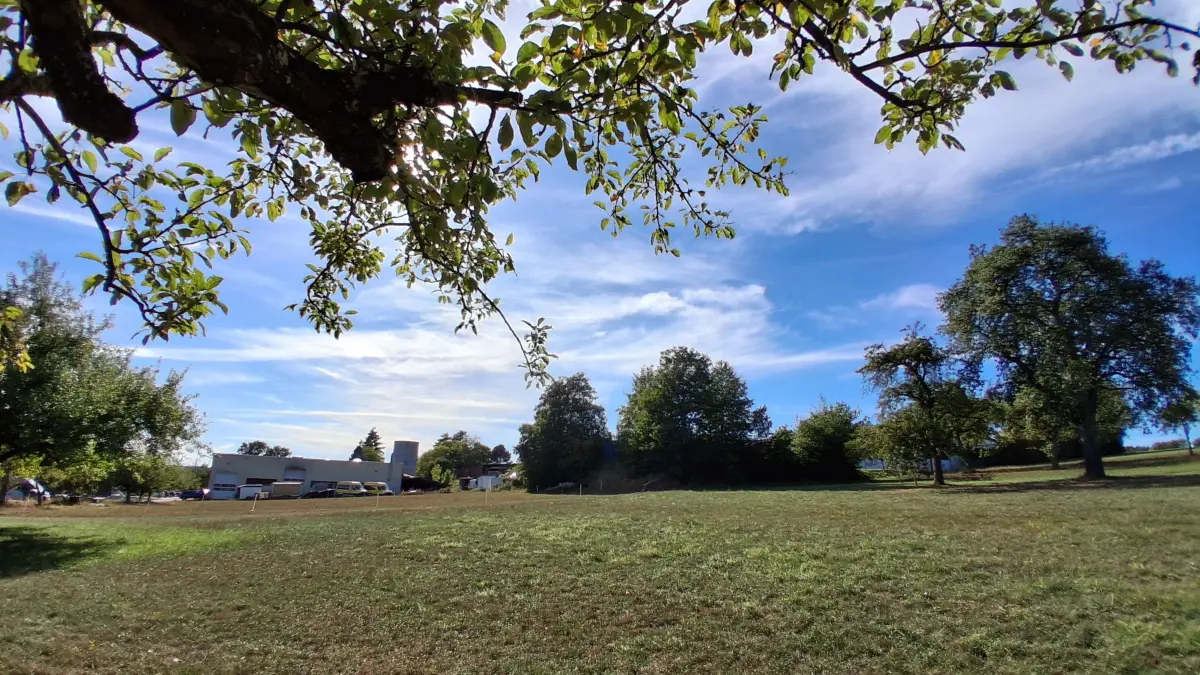 Das Gewerbegebiet "Oberer Garten" (bestand im Hintergrund) soll erweitert werden. Einen großen teil der geplanten Fläche konnte die Stadt aber nciht aufkaufen.