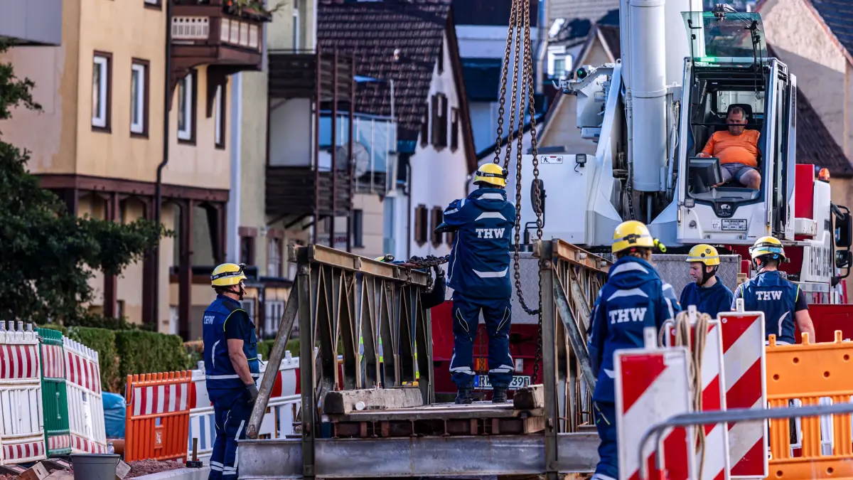 Das Schramberger THW leistete ganze Arbeit.