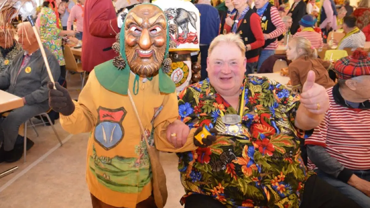 Die Fasnet hatte es ihm angetan: Helmut Bergthal bei der Seniorenfasnet im Jahr 2025.
