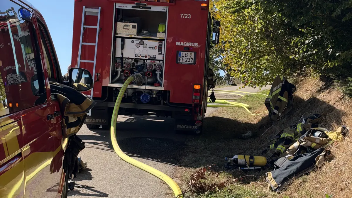 Zu einem Großeinsatz der Einsatzkräfte kam es bei einem Waldbrand in Gersbach.