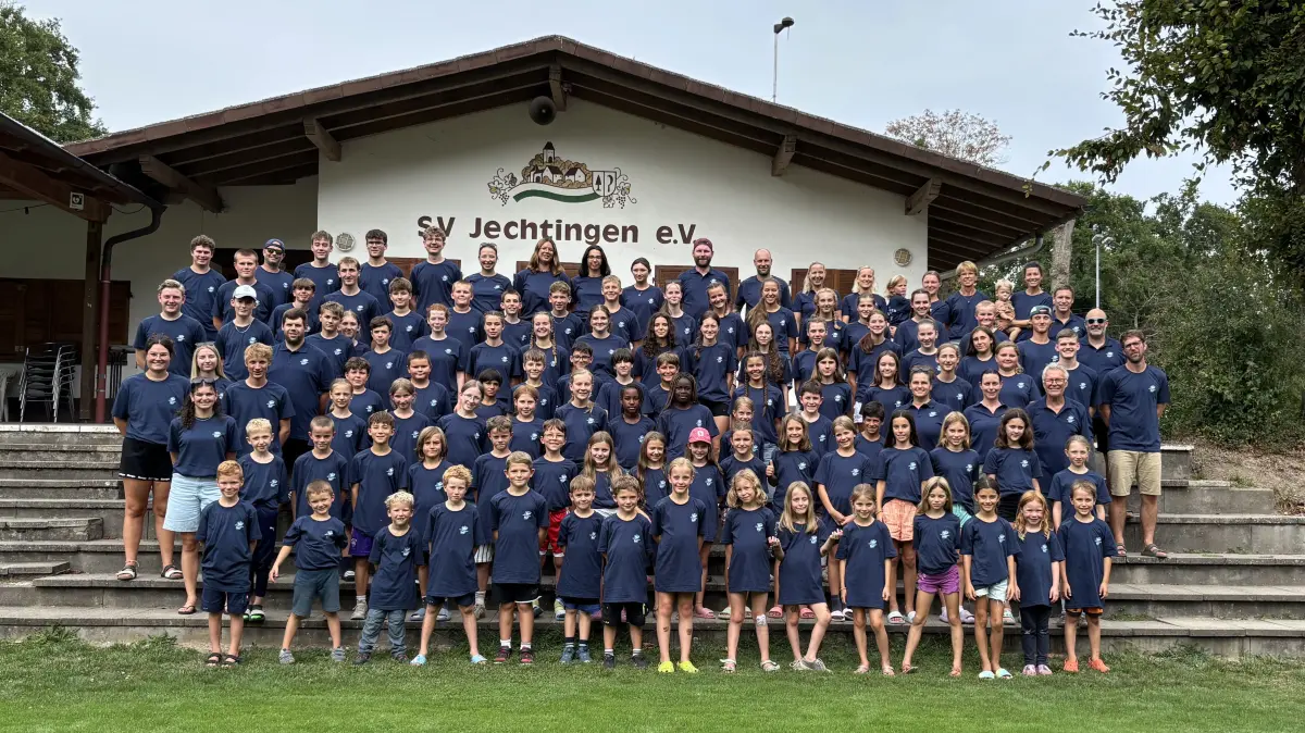 Gruppenfoto Zeltlager TSV Göllsdorf.
