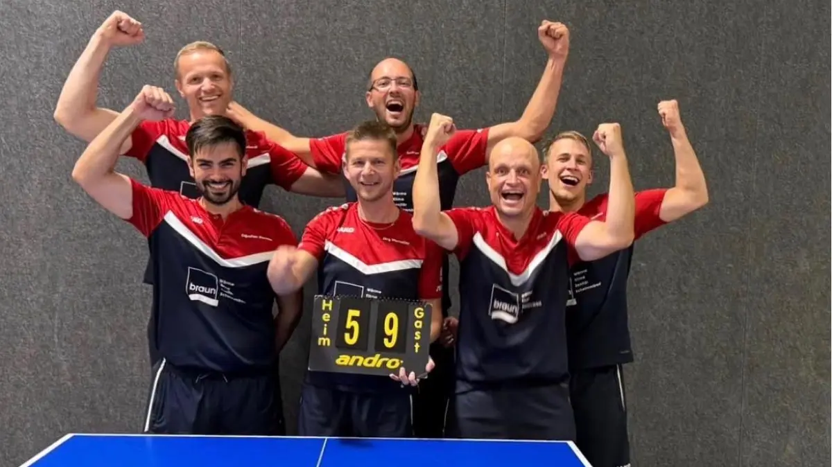 Baiersbronn feierte einen 9:5-Erfolg. Hinten von links: Reinhardt, Geiger, Wenselau Benny, Vorne von links: Durmaz, Wenselau Jörg, Schoch