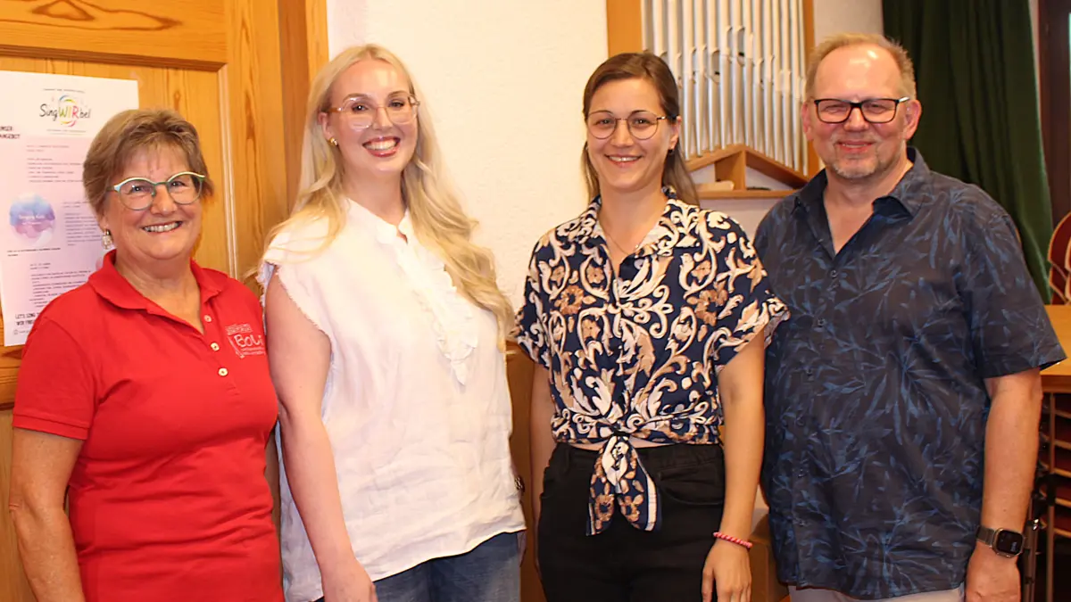 Annette Breil (von links), Anja Hirt, Mariana Seifriz und Sven Grabowski stehen mit Herzblut ein für qualifizierte Kinder- und Jugendchorarbeit, die allen Beteiligten Freude macht.