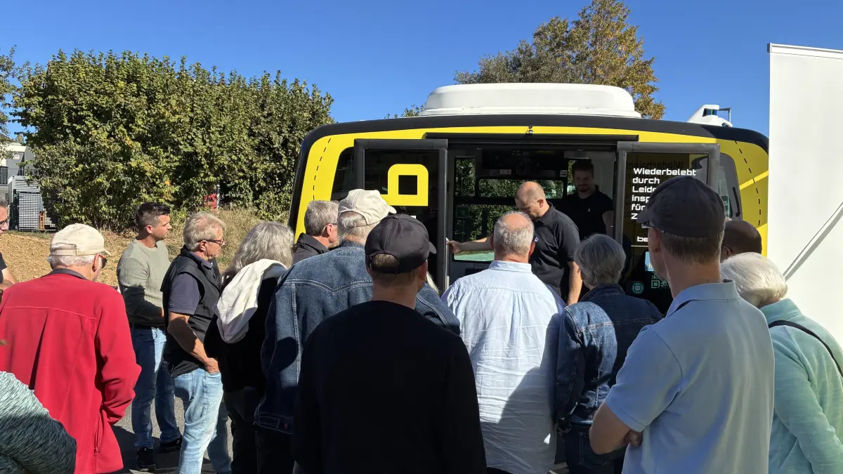 Viele waren zum Fachvortrag "Autonome Mobilität" in Mötzingen gekommen