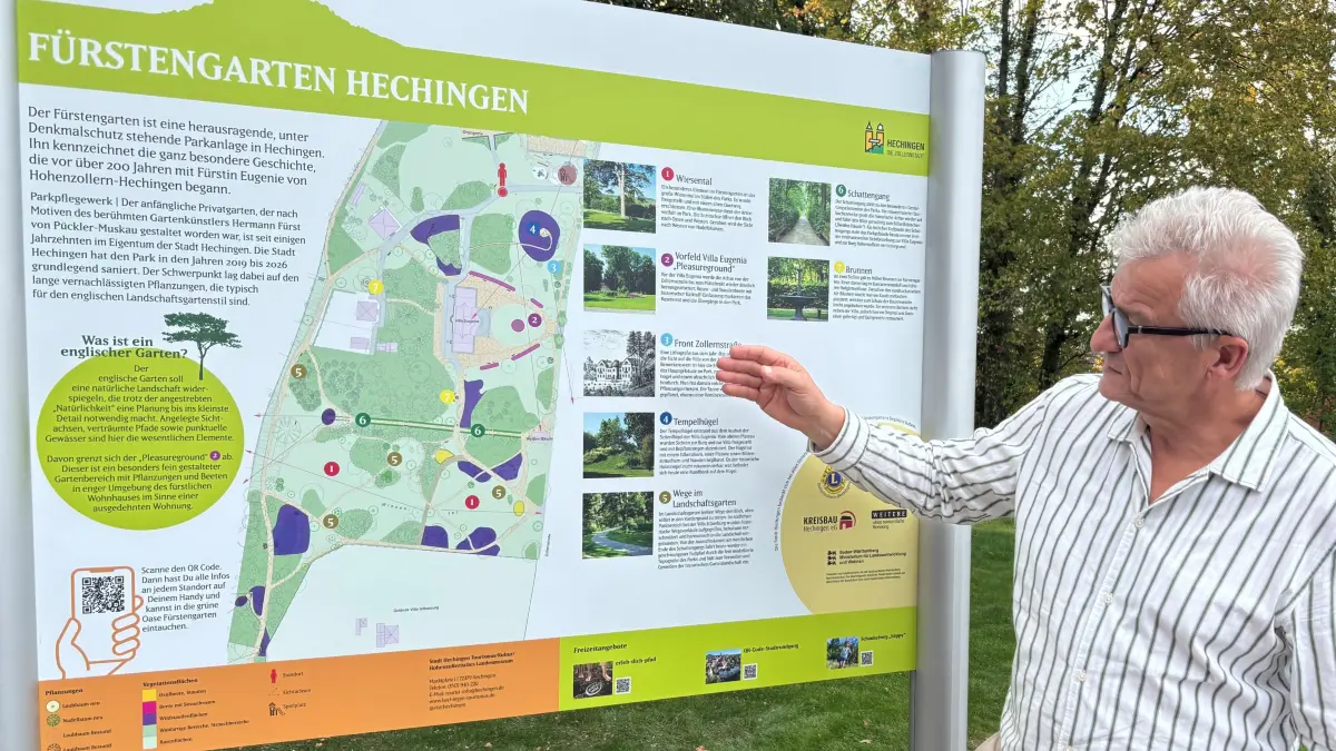 Sein Leben mit dem Hechinger Fürstengarten: Der bekannte Frankfurter Landschaftsarchitekt hat einst seine Diplomarbeit über den hohenzollerischen Stadtpark gemacht. Bei der Einweihung der Neugestaltung erläuterte er die Schwerpunkte.