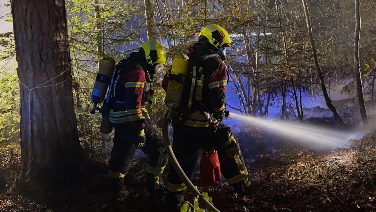 Vegetationsbrand am 29. September in Oberndorf