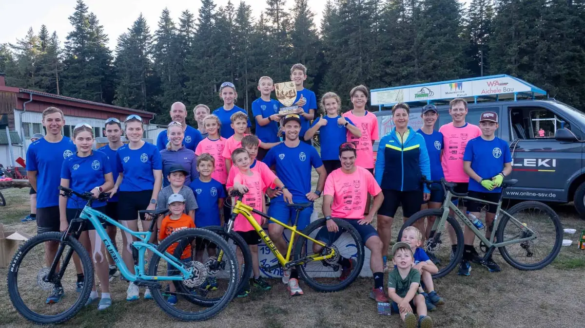 Team SC Enzklösterle überzeugte beim Duathlon in Agenbach.