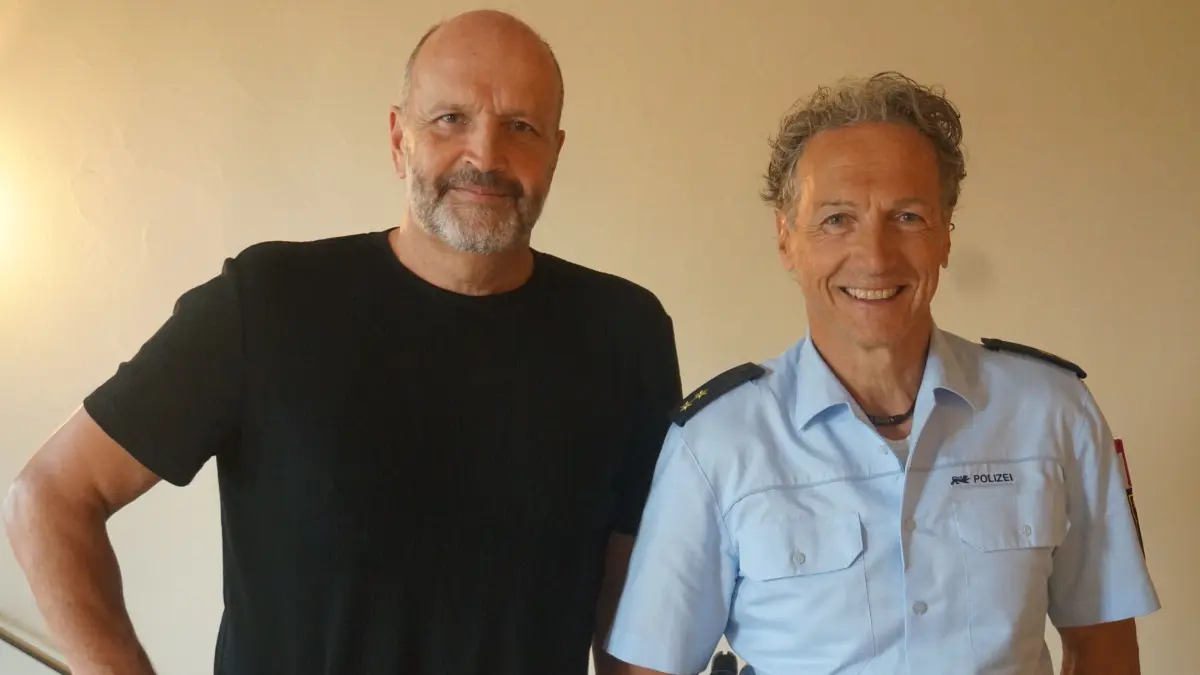 Polizeioberrat Gerold Schumacher und Kriminalkommissar Peter Nitsch in der Sitzung des Freudenstädter Gemeinderats.