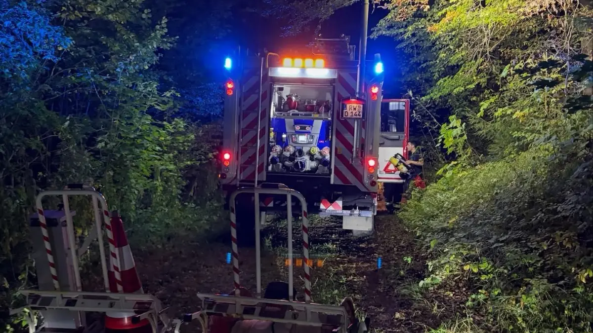Vegetationsbrand am 29. September in Oberndorf