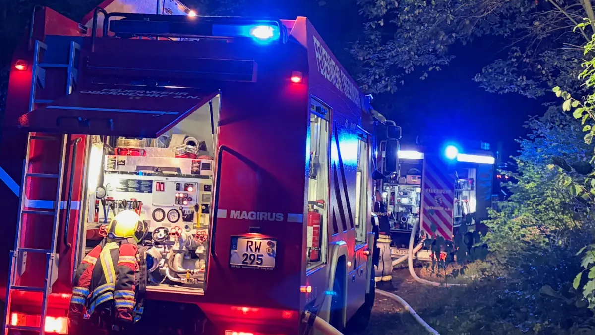 Vegetationsbrand 29. September in Oberndorf