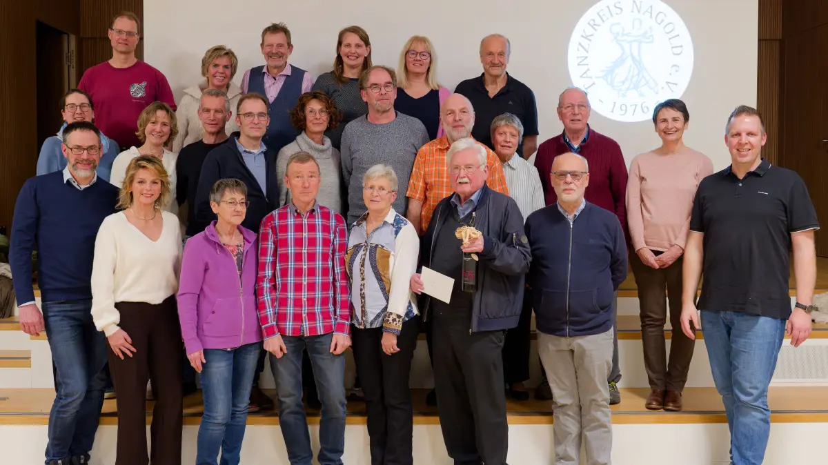 Gruppenbild des Tanzkreises Nagold im 50. Jubiläumsjahr.