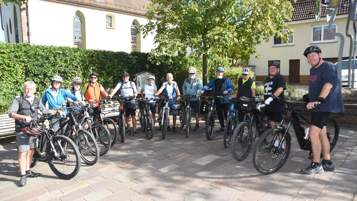 E‑Bike-Gruppe des Schwarzwaldvereins Haiterbach