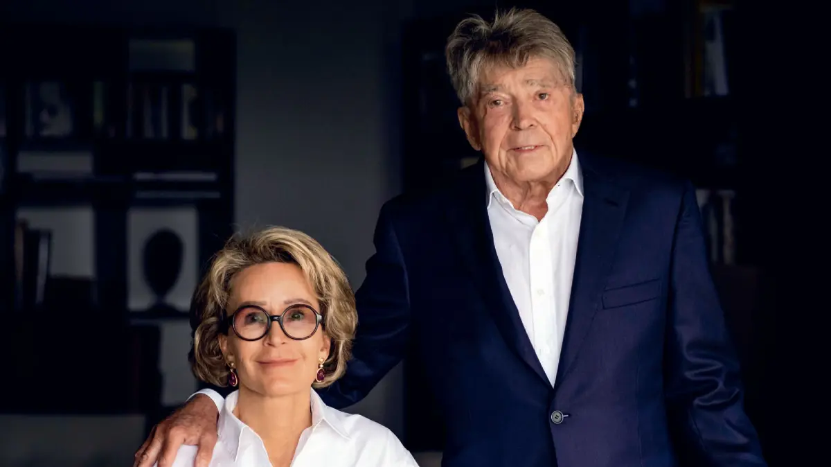 Elke Burda im Jahr 219 mit ihrem Ehemann Frieder Burda.