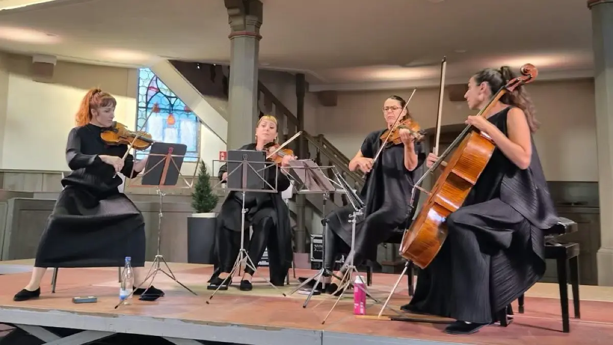 Das französische Quatuor Zaïde begeistert beim Markgräfler Musikherbst in der Altweiler Kirche mit Schubert und Beethoven.