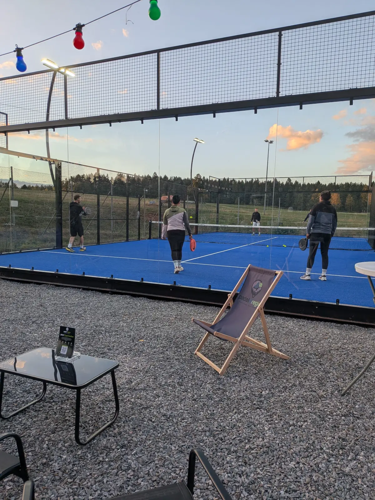 Es wurde kräftig Padel-Tennis gespielt.