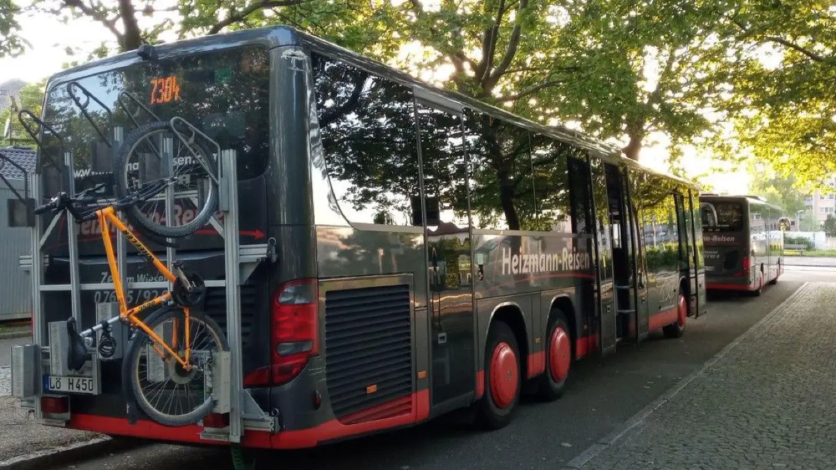 Bei den Bussen der Linie 7304 kann das eigene Velo im Regelfall mitgenommen werden.