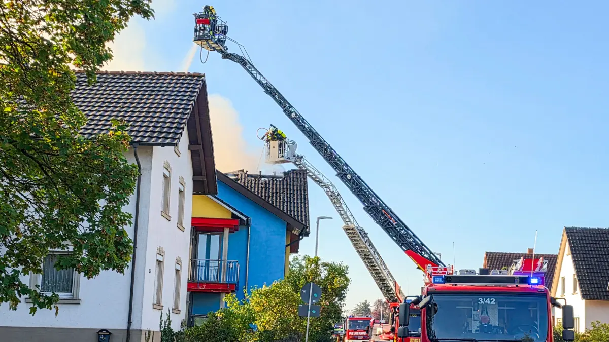Der Brand in der Winklerstraße wurde der Feuerwehr gegen 8.30 Uhr gemeldet.