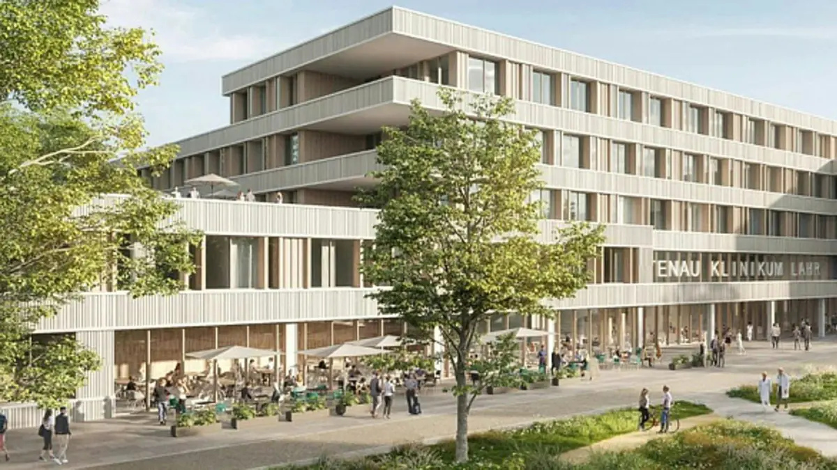 So stellen sich die Architekten den Lahrer Klinik-Neubau in Langenwinkel vor