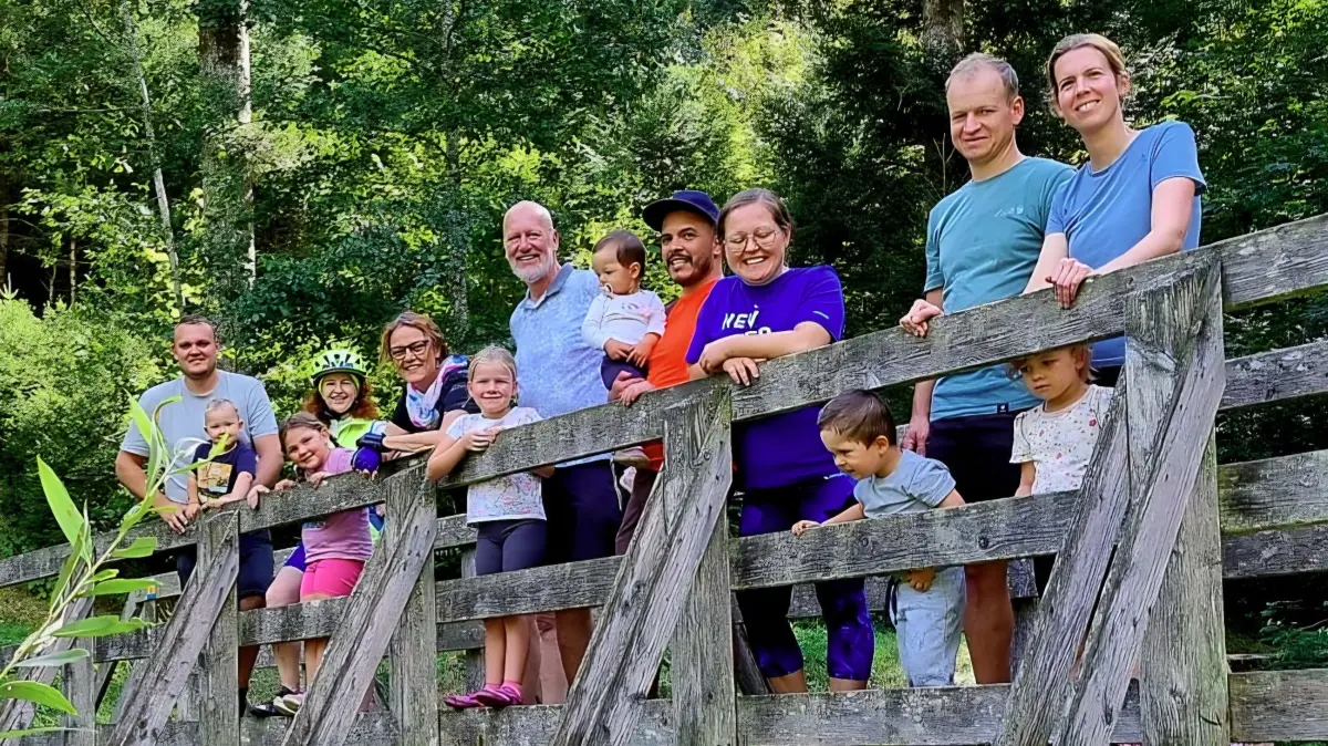 Die Familienradler des Schwarzwaldvereins Pfalzgrafenweiler unterwegs