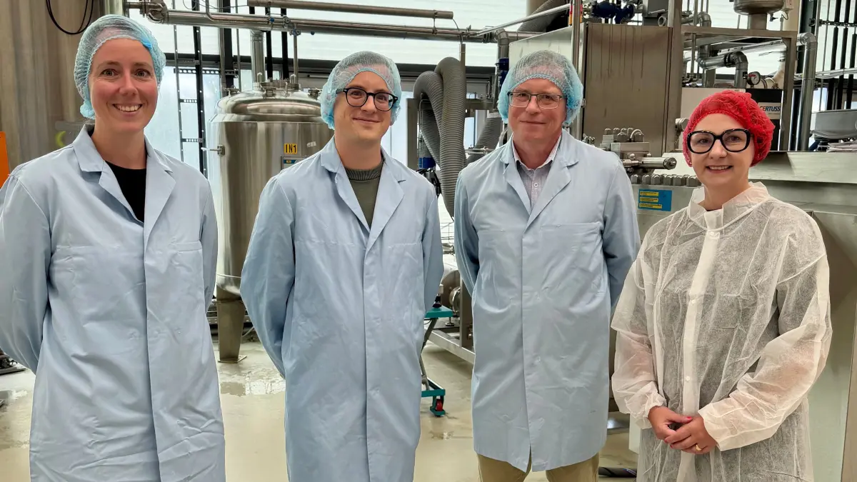 .l.n.r.: Ayla Schulz, Michael Büch, Dr. Georg Büch und Sandra Boser MdL