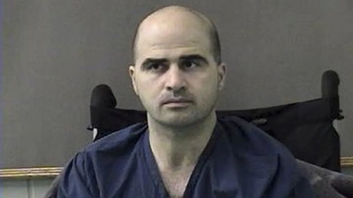 FILES-US-SHOOTING-CRIME: (FILES) This April 9, 2010 file photo released by the Bell County Sheriffs Department, shows US Major Nidal Hasan after being moved from Brooke Army Medical Center in San Antonio to Bell County Jail in Belton, Texas. US Defense Secretary Pete Hegseth said the firing squad execution of convicted military base shooter Nidal Hasan will be "public," according to a video publicized by the Pentagon on October 8, 2026. (Photo by Handout / BELL COUNTY SHERIFFS DEPARTMENT / AFP) / RESTRICTED TO EDITORIAL USE - MANDATORY CREDIT "AFP PHOTO /BELL COUNTY SHERIFFS DEPARTMENT " - HANDOUT - NO MARKETING NO ADVERTISING CAMPAIGNS - DISTRIBUTED AS A SERVICE TO CLIENTS