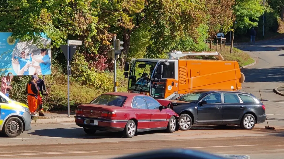 In der Nähe des Rottweiler Krankenhaus kam es zu einem Verkehrsunfall.