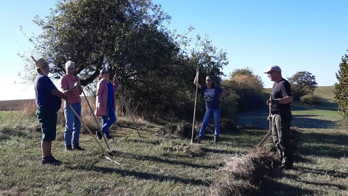 Die Landschaft bei Dunnignen wird gepflegt