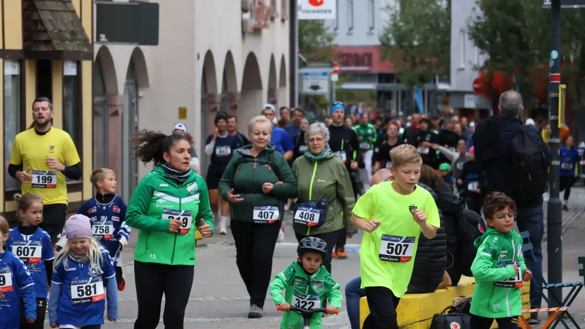 Der Spendenlauf bedeutet eine Kraftanstrengung für Jung und Alt.