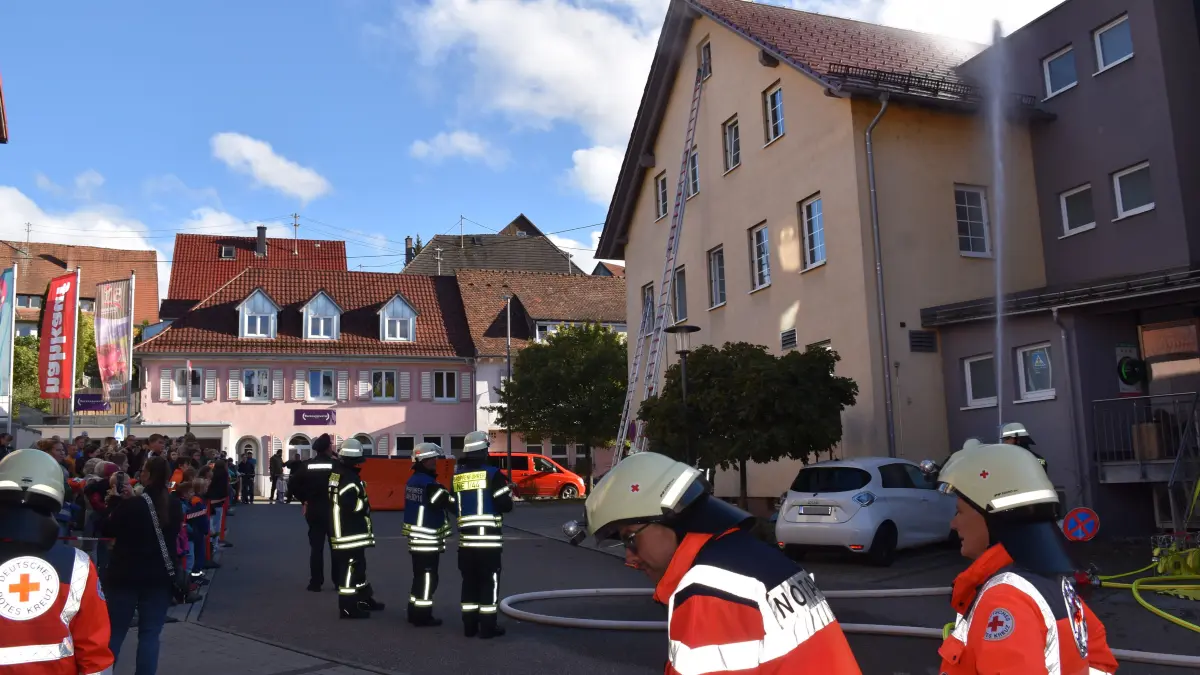 Viel zu sehen gab es bei der zurückliegenden Herbsthauptprobe der Feuerwehr Niedereschach.