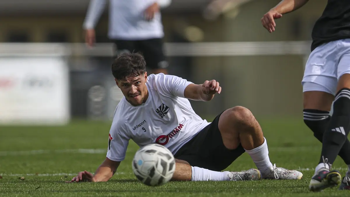 08-Torjäger Dominik Emminger steht in Neckarsulm in der Startelf.