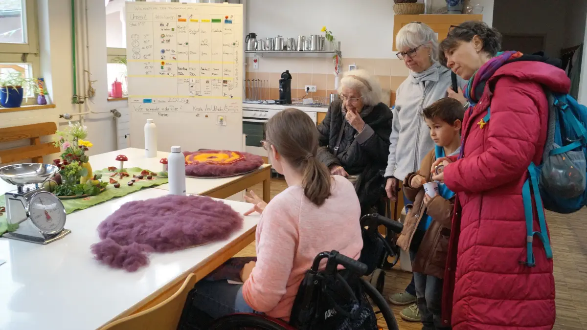 In den Werkstätten der Christopherus-Gemeinschaft gab es Mitmach- und Bastel-Angebote.