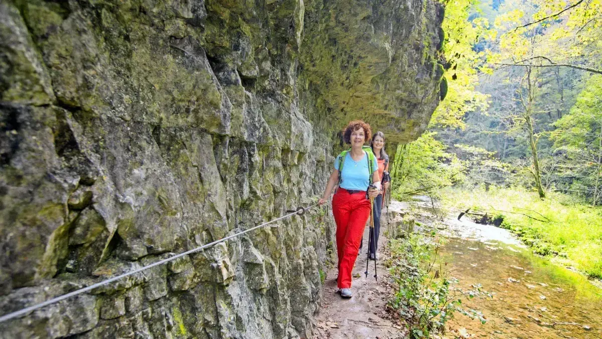 Wanderweg Gauchachschlucht bei Hüfingen (Schwarzwald-Baar-Kreis)