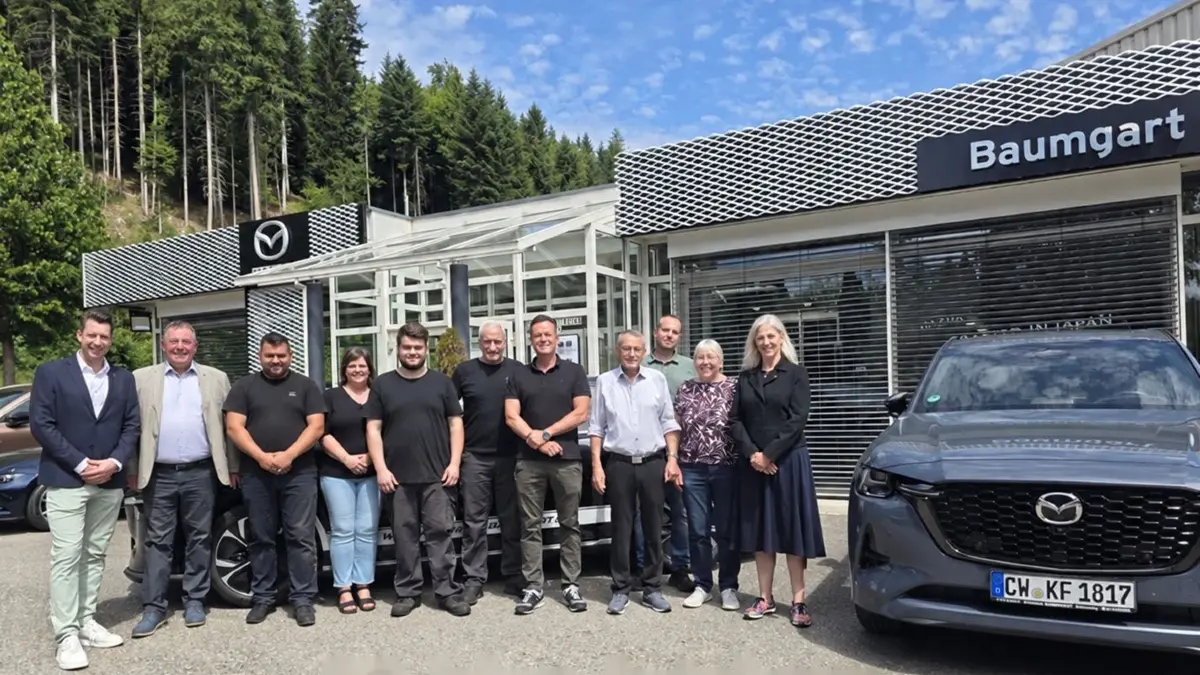 Team des Autohauses Baumgart