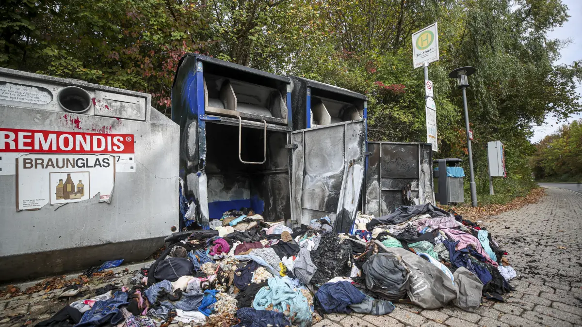 Brandstiftung Altkleidercontainer Villingen