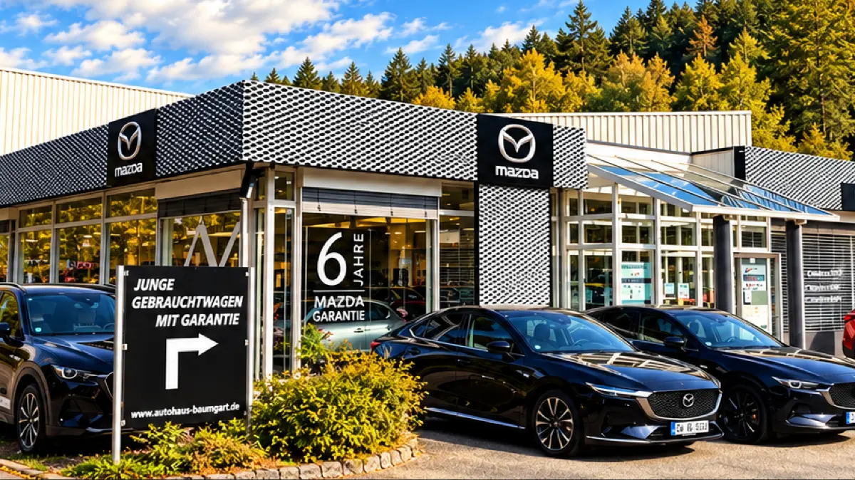 Autohaus Baumgart in der Lohmühle Straße in Altensteig.