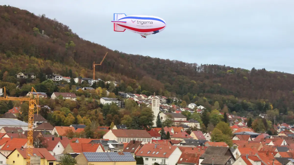 Trigema Luftschiff über Burladingen
