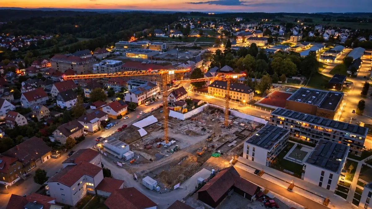 Mit dem offiziellen Spatenstich im Juni 2026 ist der zweite Bauabschnitt der Hans-Thoma-Höfe in Donaueschingen gestartet – die Bauarbeiten schreiten sichtbar voran.