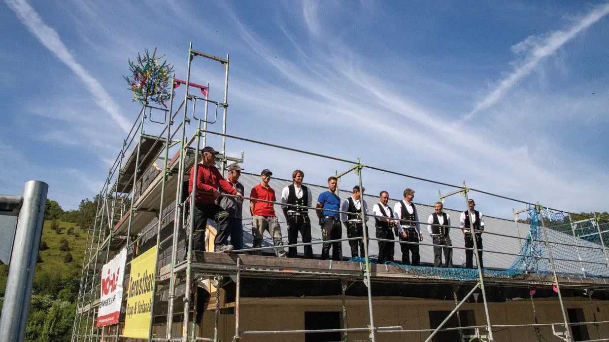 Richtfest Wasserwerk Gültlingen
